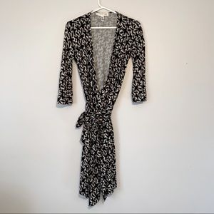 DVF  Vintage Algebra Julian silk wrap dress